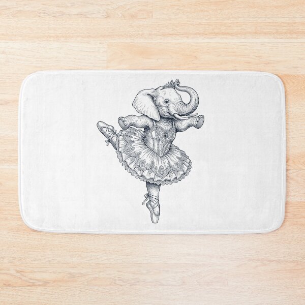 Item preview, Vintage Elephant Ballet Dancer Ballerina Animal Lover designed and sold by dian-rody-crest.