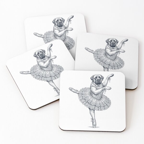 Item preview, Vintage English Mastiff Ballet Dancer Ballerina Dog Lover designed and sold by dian-rody-crest.