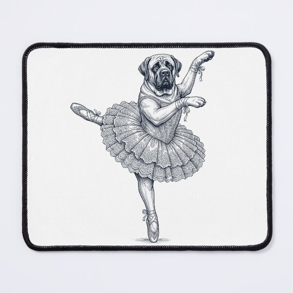 Item preview, Vintage English Mastiff Ballet Dancer Ballerina Dog Lover designed and sold by dian-rody-crest.