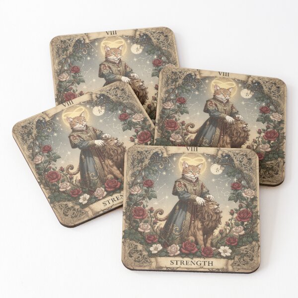 Item preview, Strength - Tarot Cat designed and sold by PictorialWhimsy.