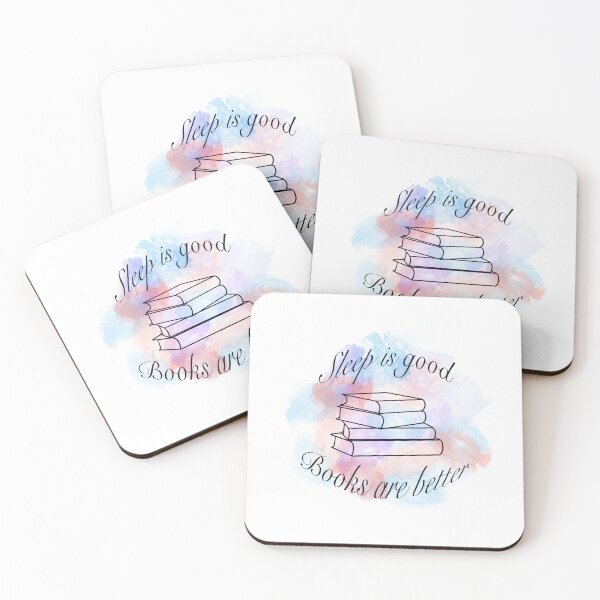Item preview, Sleep is good books are better watercolour designed and sold by Sticker32123.