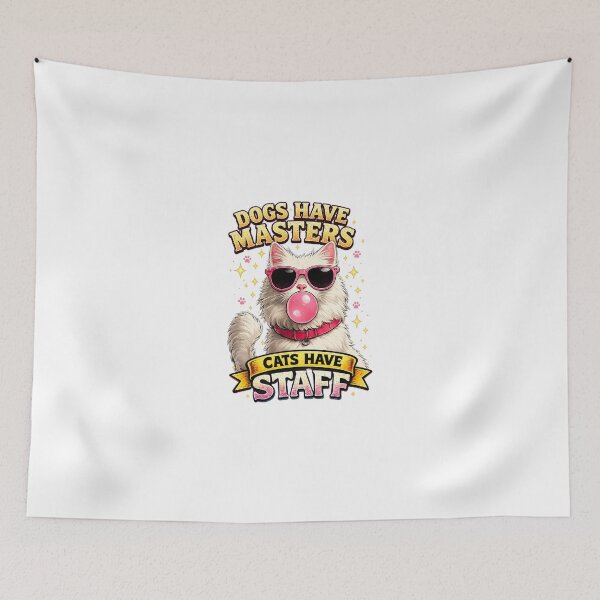 Item preview, Cats Have Staff Funny Cat Sunglasses Bubblegum Cat Lover Gift Cute Cat Lady Tee Mug Sticker Tote designed and sold by PrintAura15.