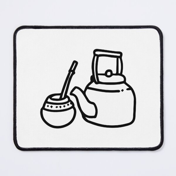 Item preview, Simple Yerba Mate Gourd And Equipment T-Shirt And Sticker designed and sold by nrfbbagenes.