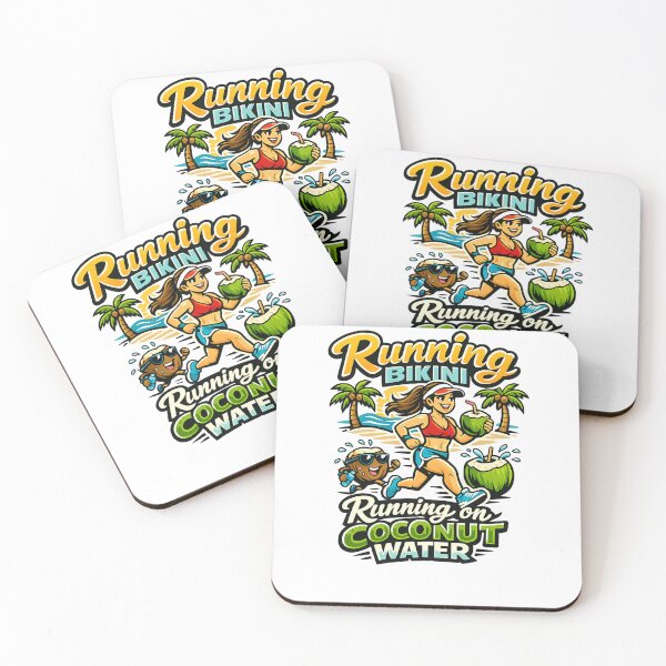 Item preview, Running on Coconut Water Running Bikini designed and sold by DPBTees70.