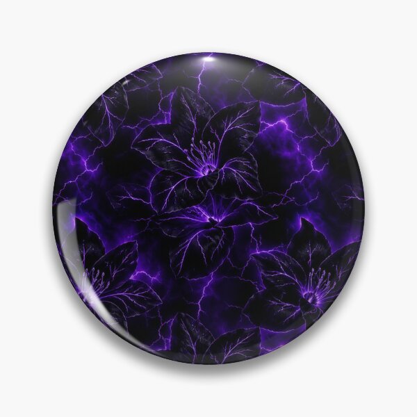 Item preview, Electric Violet Lightning Floral Pattern designed and sold by Owcomm.
