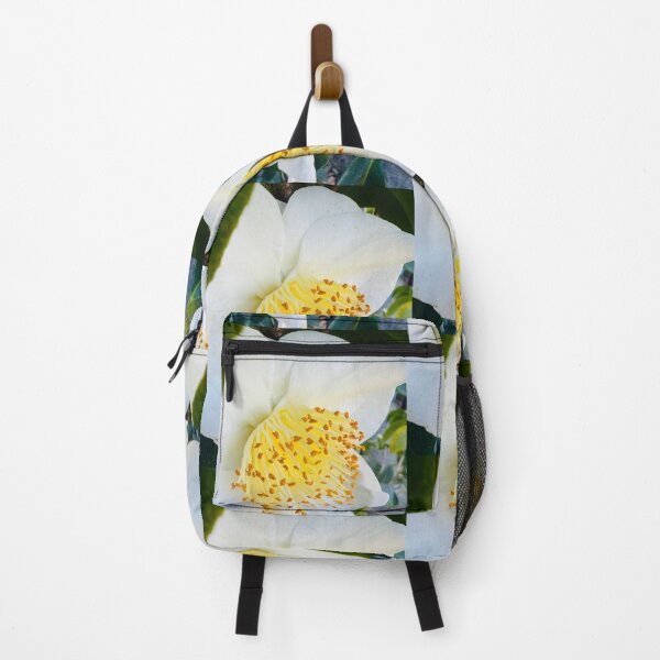 Item preview, Elegant White Camellia with Golden Stamens designed and sold by BalkanBloom.