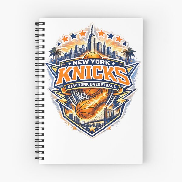 Item preview, New York Knicks Skyline and Brooklyn Bridge Basketball Shield Art designed and sold by Jaideep Walia.