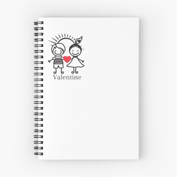 Item preview, Sweet Valentine Stick Figure Boy Girl Heart designed and sold by Flirt-Teez.