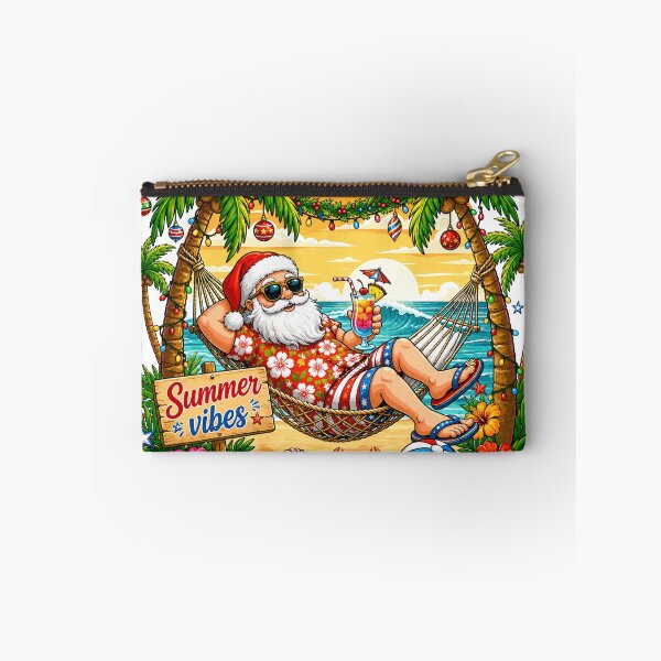 Item preview, Christmas In July Santa Summer Vibes Beach designed and sold by varin-studio.