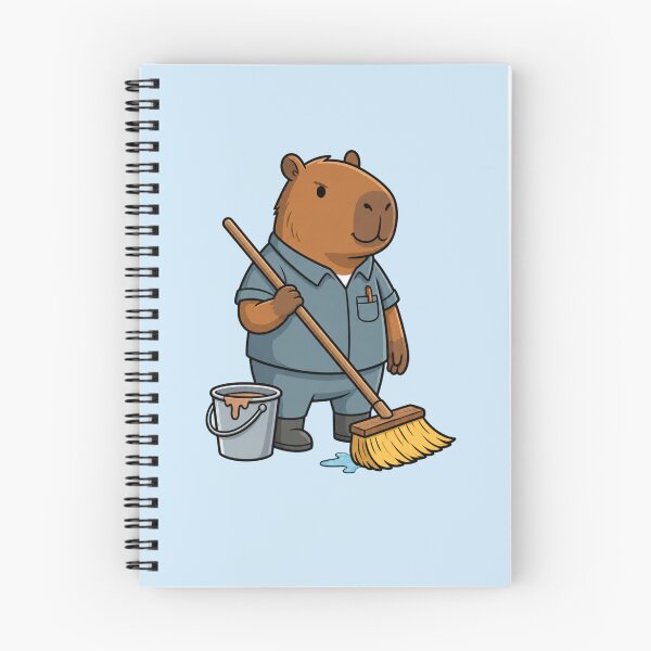 Item preview, Capybara School Janitor designed and sold by Ivy-Triggs.
