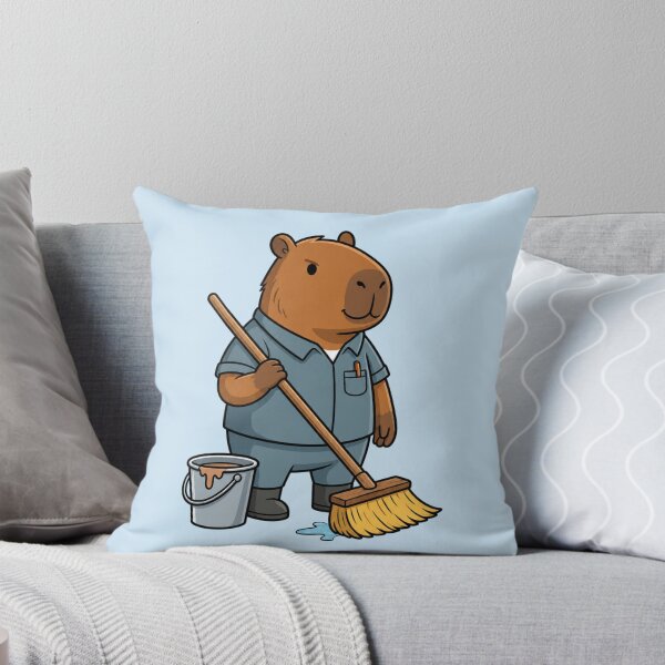 Item preview, Capybara School Janitor designed and sold by Ivy-Triggs.