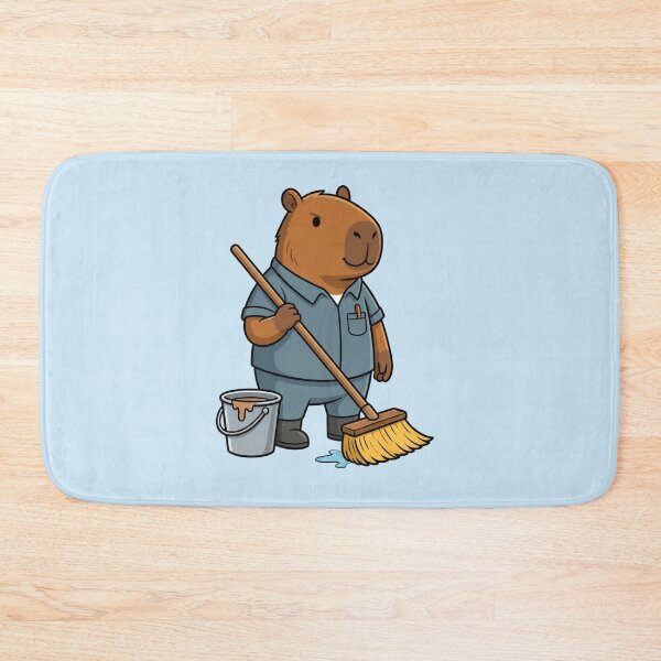Item preview, Capybara School Janitor designed and sold by Ivy-Triggs.