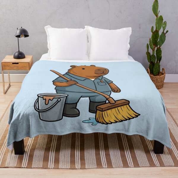 Item preview, Capybara School Janitor designed and sold by Ivy-Triggs.