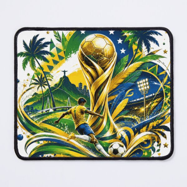 Item preview, Brazilian Football Spirit – Premium Tropical Soccer Art | Green Gold Champion Vibes designed and sold by Fashion-Kings0.