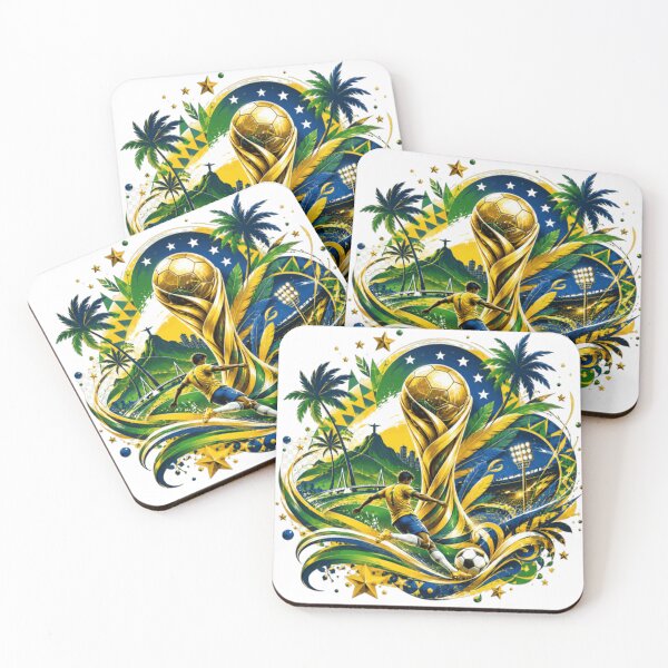 Item preview, Brazilian Football Spirit – Premium Tropical Soccer Art | Green Gold Champion Vibes designed and sold by Fashion-Kings0.