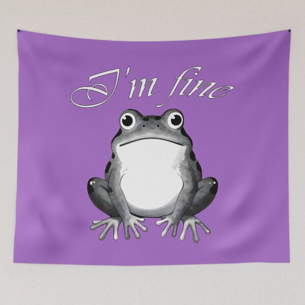 Item preview, I'm Fine - Frog designed and sold by Selena-V.