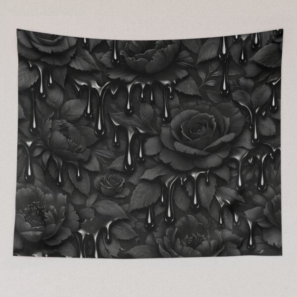 Item preview, Dark Liquid Rose Pattern designed and sold by Owcomm.