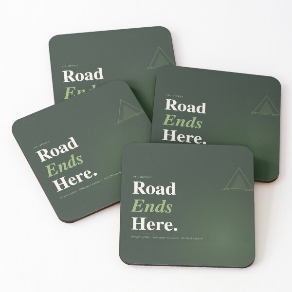 Item preview, Road Ends Here Gravel Cyclist Shirt Adventure Cycling Gift designed and sold by Urbancraftup.