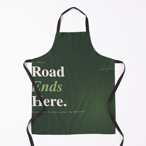 Item preview, Road Ends Here Gravel Cyclist Shirt Adventure Cycling Gift designed and sold by Urbancraftup.