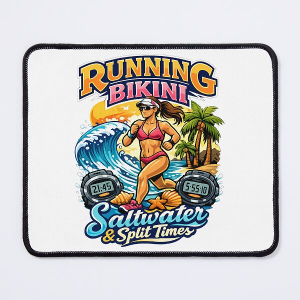 Item preview, Saltwater & Split Times Running Bikini designed and sold by DPBTees70.