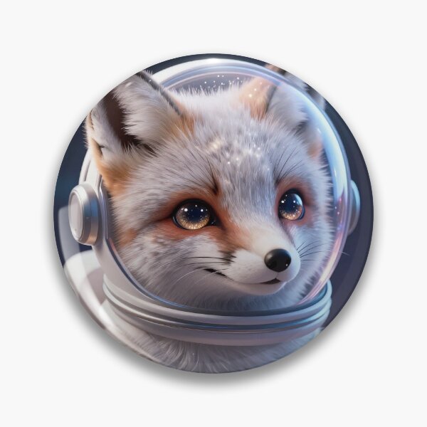 Item preview, Cute Realistic Galactic Fox Astronaut in Space - Adorable Cosmic Fox Art designed and sold by MrArtist Shop.