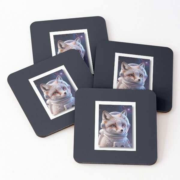 Item preview, Cute Realistic Galactic Fox Astronaut in Space - Adorable Cosmic Fox Art designed and sold by MrArtist Shop.