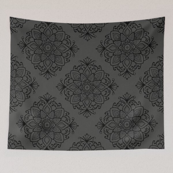 Item preview, Dark Damask Floral Pattern designed and sold by Owcomm.