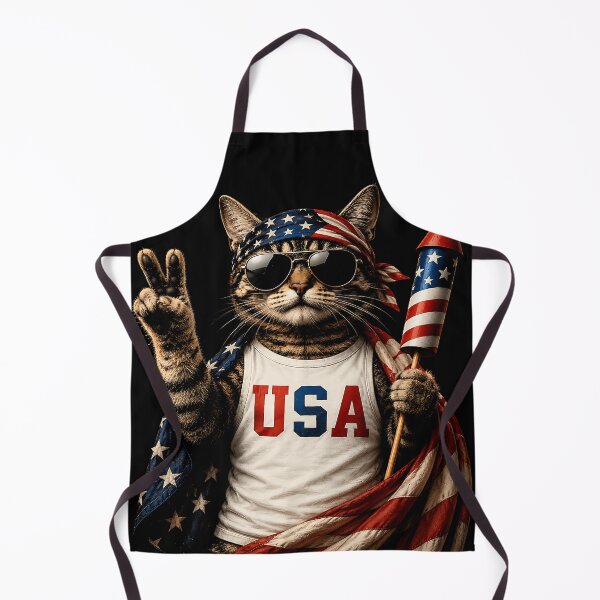 Item preview, Patriotic Cat USA Firework designed and sold by FlutterDtealArt.