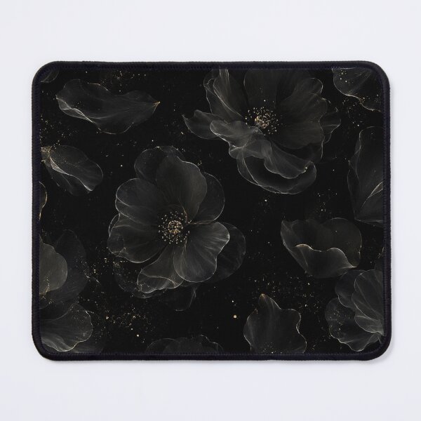 Item preview, Ethereal Black Floral Gold Dust designed and sold by Owcomm.
