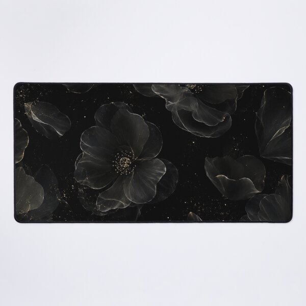 Item preview, Ethereal Black Floral Gold Dust designed and sold by Owcomm.