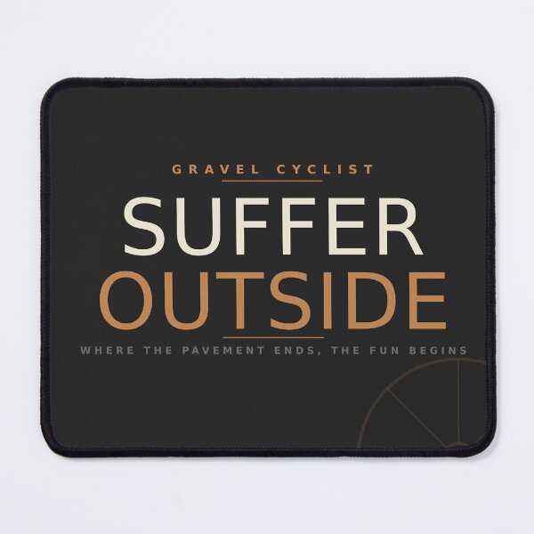 Artikelvorschau, „Suffer Outside Gravel Cyclist“-Shirt – Lustiges Radsportgeschenk entworfen und verkauft von Urbancraftup.