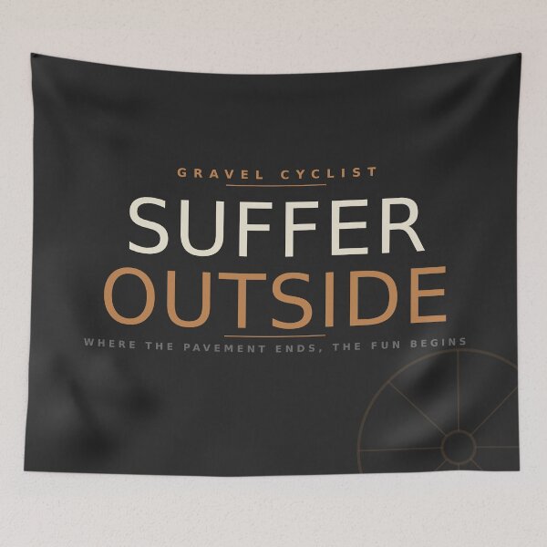 Item preview, Suffer Outside Gravel Cyclist Shirt Funny Cycling Gift designed and sold by Urbancraftup.