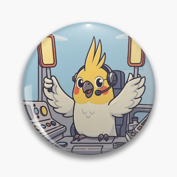 Item preview, Cockatiel Air Traffic Controller designed and sold by PictorialWhimsy.