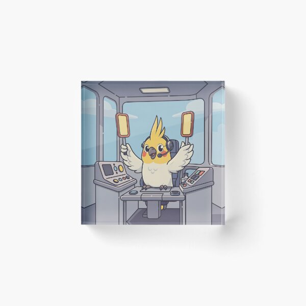 Item preview, Cockatiel Air Traffic Controller designed and sold by PictorialWhimsy.