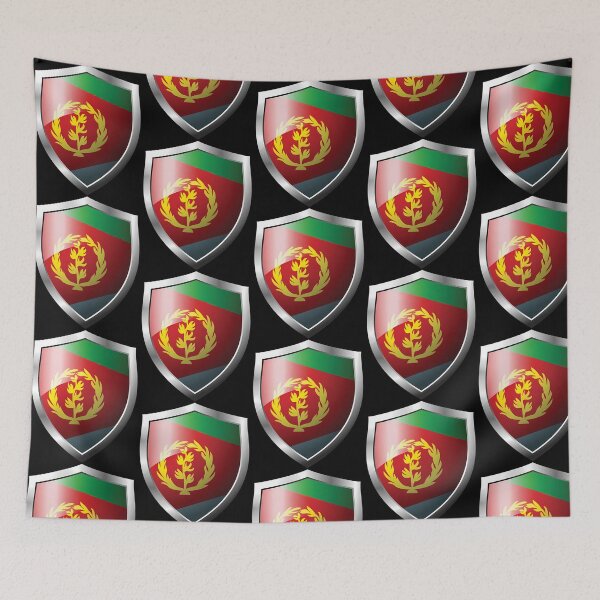 Item preview, Strong Eritrea Flag Shield Country designed and sold by thationchris.