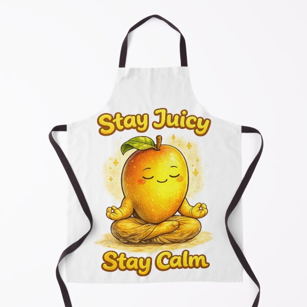 Item preview, Stay Juicy Stay Calm Meditating Mango Yoga Motivational Design designed and sold by irfanshikh.