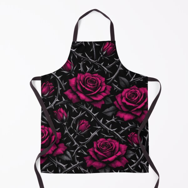 Item preview, Dark Pink Roses and Thorns Pattern designed and sold by Owcomm.