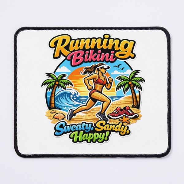 Item preview, Sweaty, Sandy, Happy! Running Bikini designed and sold by DPBTees70.