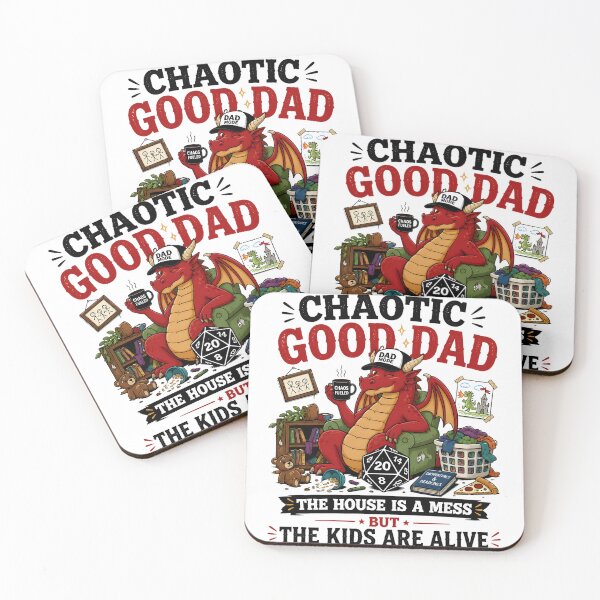 Item preview, Chaotic Good Dad The House Is A Mess But The Kids Are Alive Funny Fantasy Dad T-Shirt designed and sold by ShopOnTheTopp.