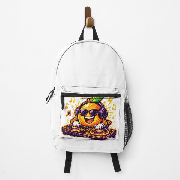 Item preview, DJ Orange Funny Music Party Tropical Fruit DJ Character Design designed and sold by irfanshikh.