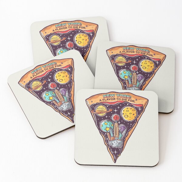 Item preview, New York Pizza Galaxy Outer Space Skyline designed and sold by Amir Faysal.