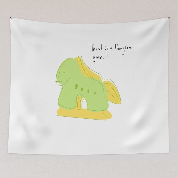 Item preview, Trust Is A Dangerous Game Trojan Horse designed and sold by PeaceTypo.