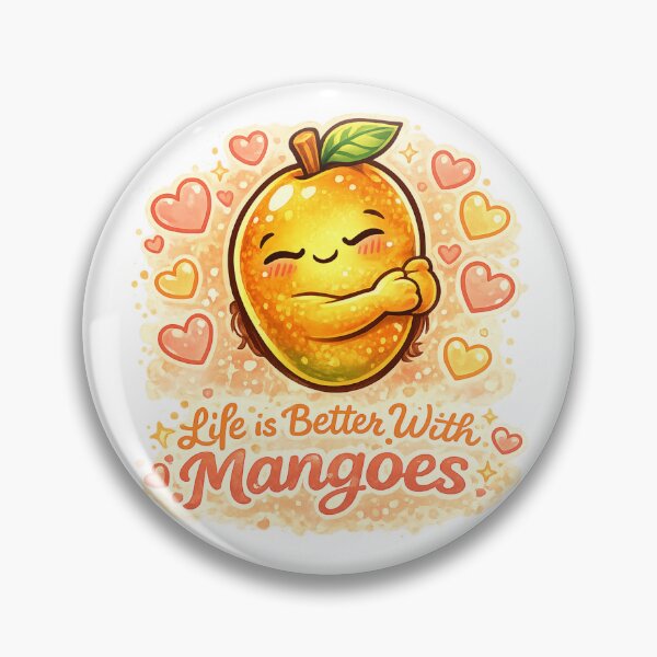 Item preview, Life Is Better With Mangoes Cute Mango Hug Heart Quote Design designed and sold by irfanshikh.