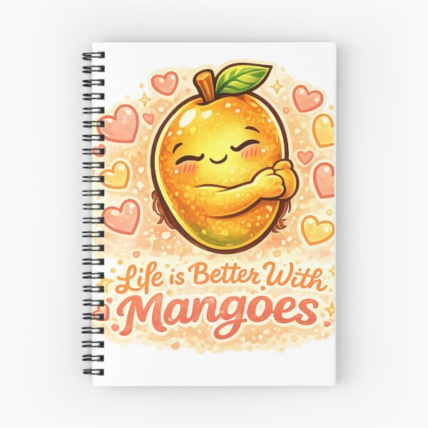 Item preview, Life Is Better With Mangoes Cute Mango Hug Heart Quote Design designed and sold by irfanshikh.