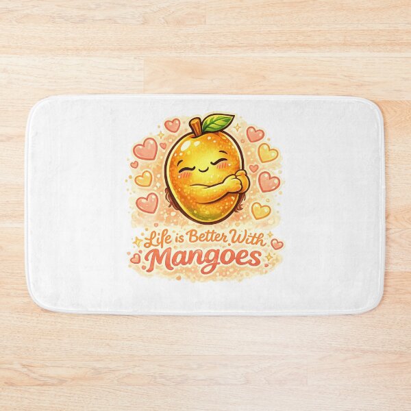 Item preview, Life Is Better With Mangoes Cute Mango Hug Heart Quote Design designed and sold by irfanshikh.