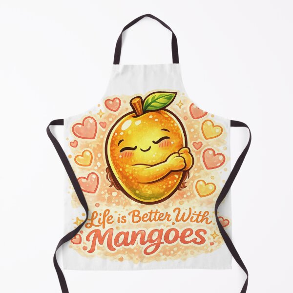 Item preview, Life Is Better With Mangoes Cute Mango Hug Heart Quote Design designed and sold by irfanshikh.