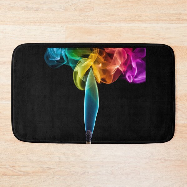 Item preview, High-Contrast Rainbow Smoke Matchstick - Colorful Abstract Ink Art designed and sold by alalame.