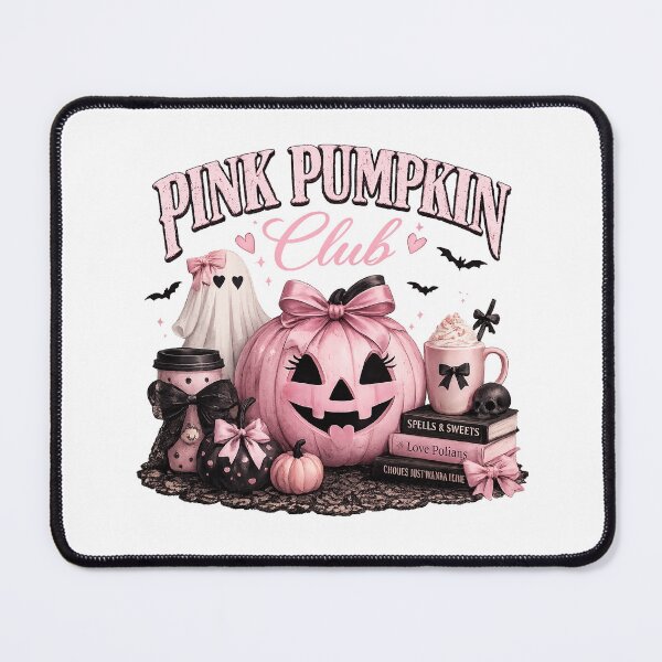 Item preview, Pink pumpkin club halloween charm designed and sold by Side Quest Co..
