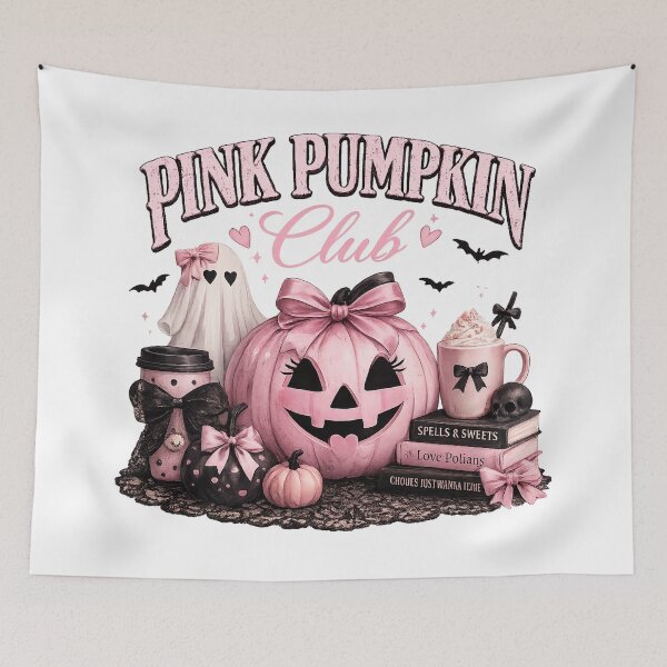Item preview, Pink pumpkin club halloween charm designed and sold by Side Quest Co..
