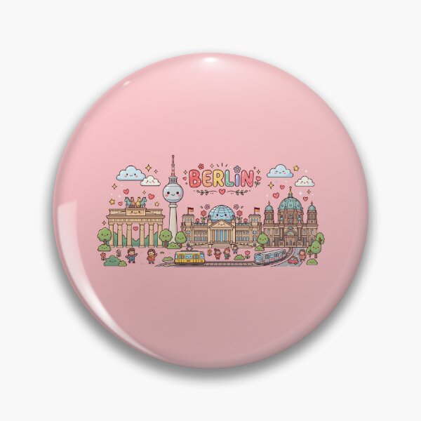 Item preview, Cute Kawaii Berlin Skyline designed and sold by Amir Faysal.